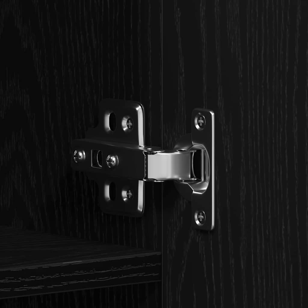 Dulap pentru pantofi Negru 80 x 35.5 x 180 cm Lemn compozit GartenMobel Dekor