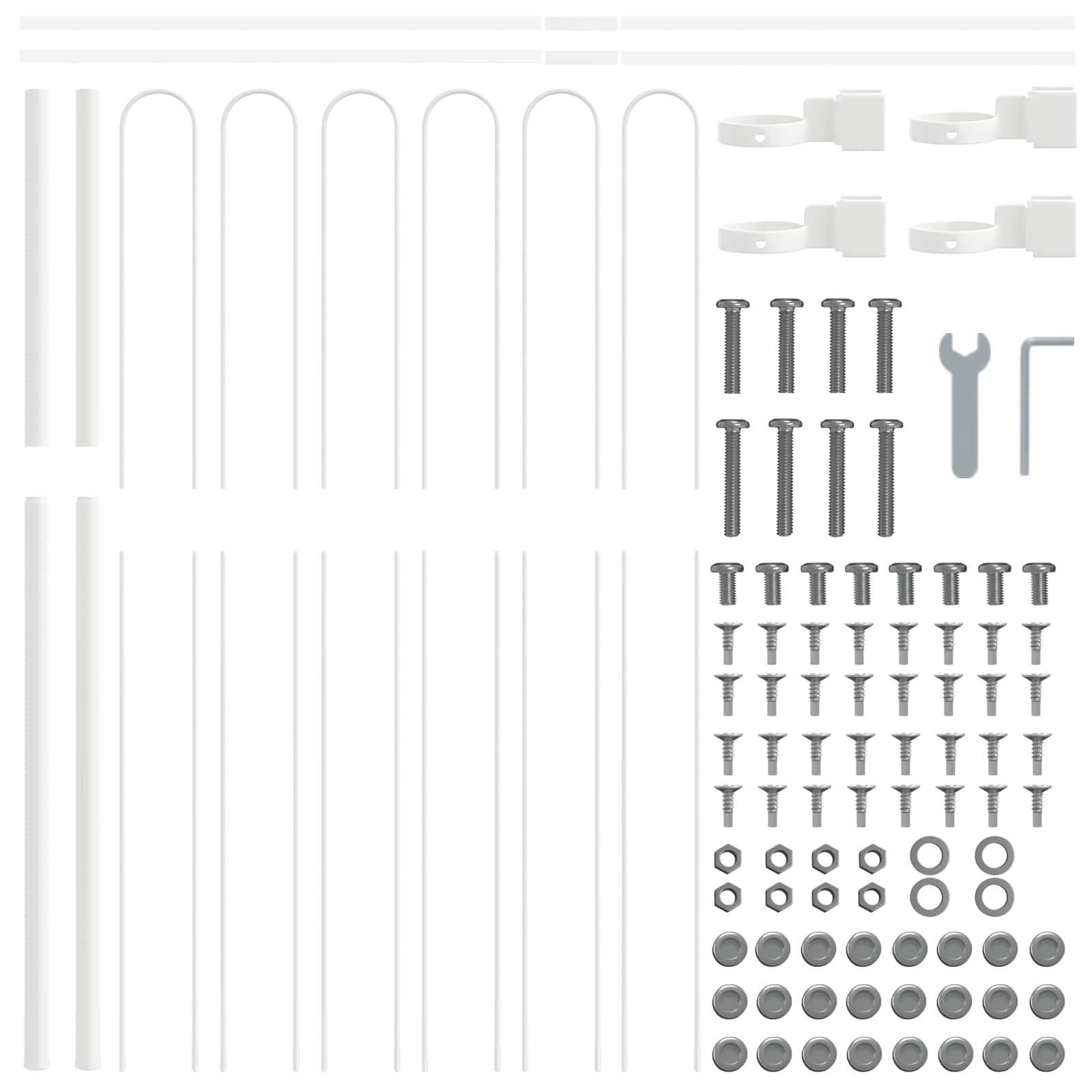 Gard de Grădină 2 pcs Gri 3,4 x 1 m Oțel acoperit cu pulbere GartenMobel Dekor