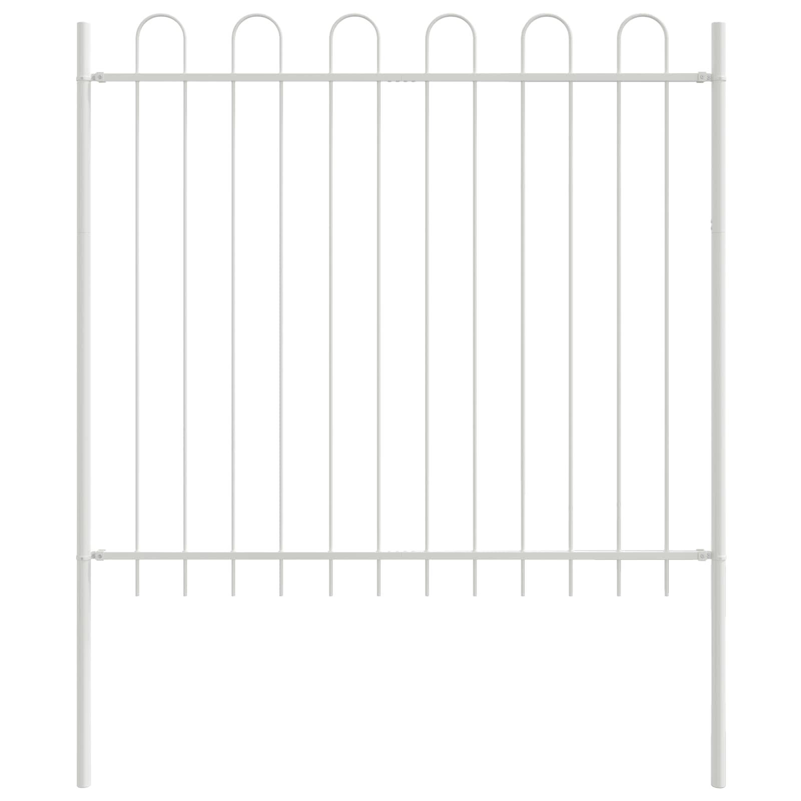 Gard de Grădină 4 pcs Gri 6,8 x 1,2 m Oțel acoperit cu pulbere GartenMobel Dekor