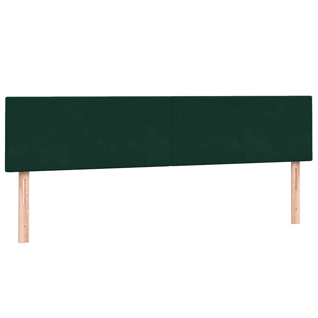 Pat box spring cu saltea, verde închis, 180x220 cm, catifea GartenMobel Dekor