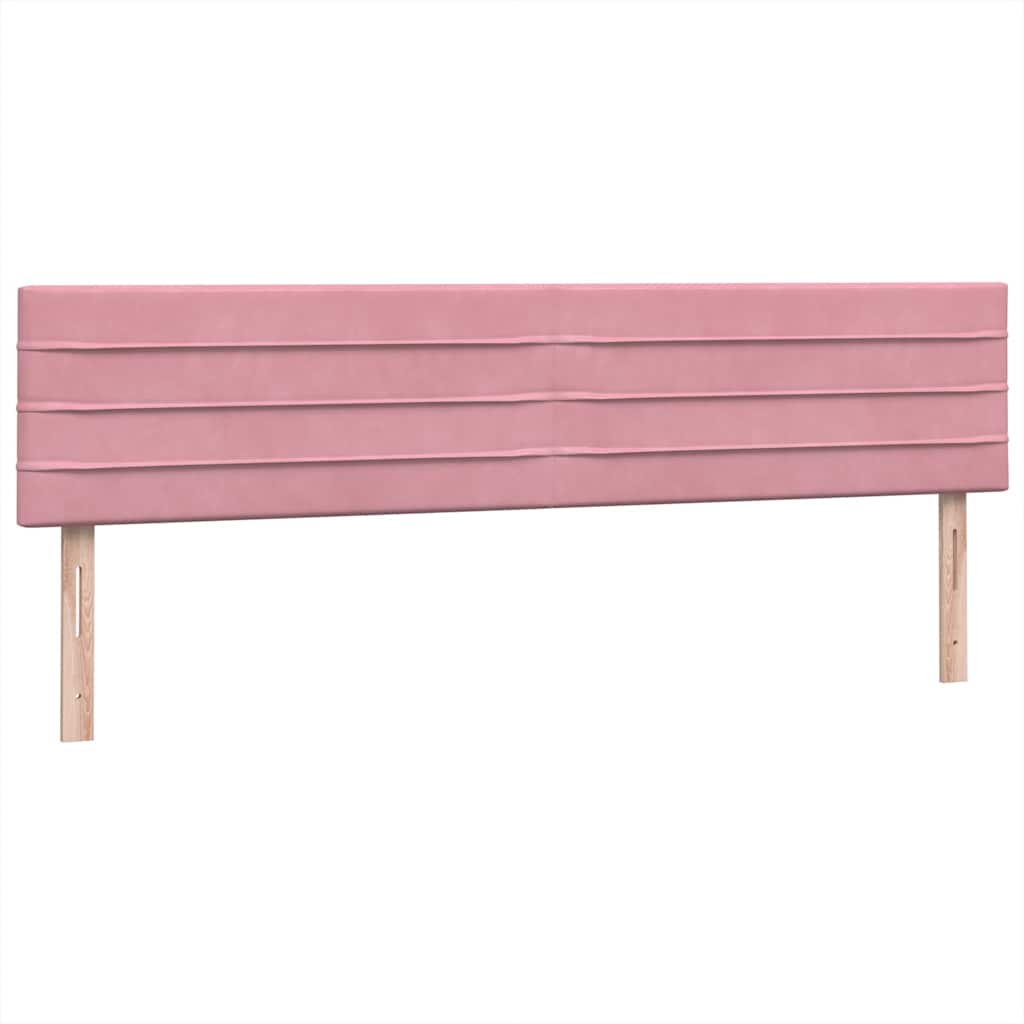 Pat box spring cu saltea, roz, 180x210 cm, catifea GartenMobel Dekor