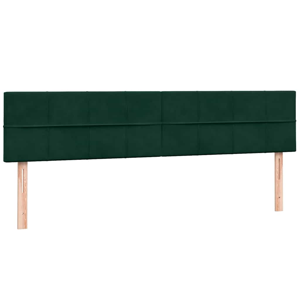 Pat box spring cu saltea, verde închis, 180x220 cm, catifea GartenMobel Dekor
