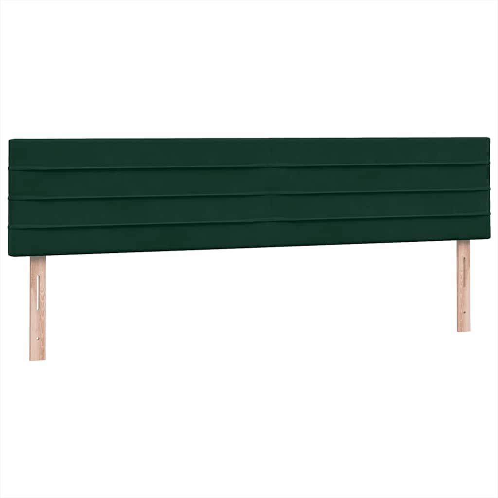 Pat box spring cu saltea, verde închis, 180x220 cm, catifea GartenMobel Dekor