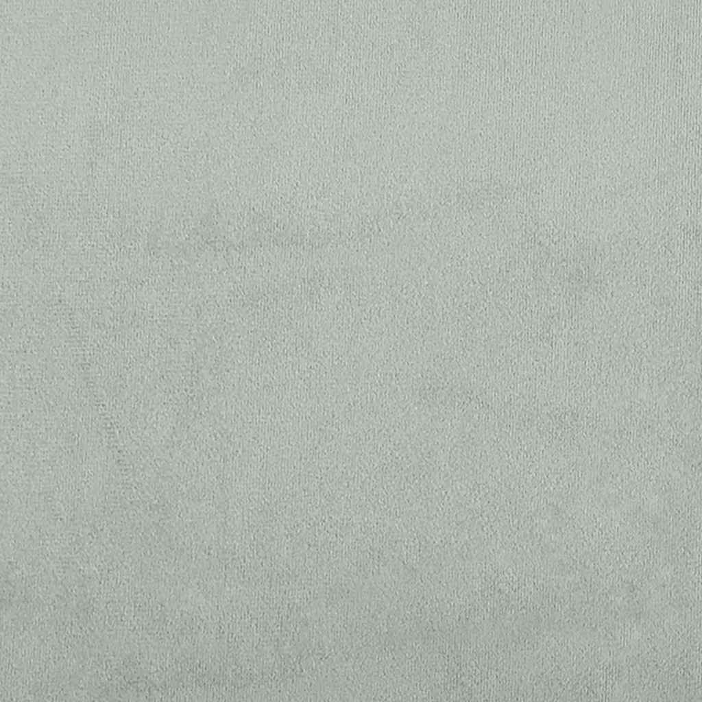 Pat box spring cu saltea, gri deschis, 160x220 cm, catifea GartenMobel Dekor