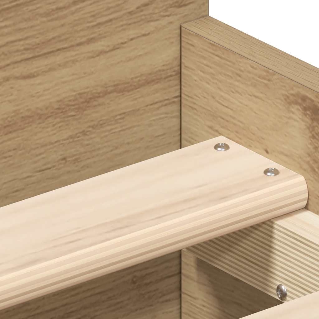 Cadru pat fără saltea Stejar Artisan 100x200cm Lemn prelucrat GartenMobel Dekor