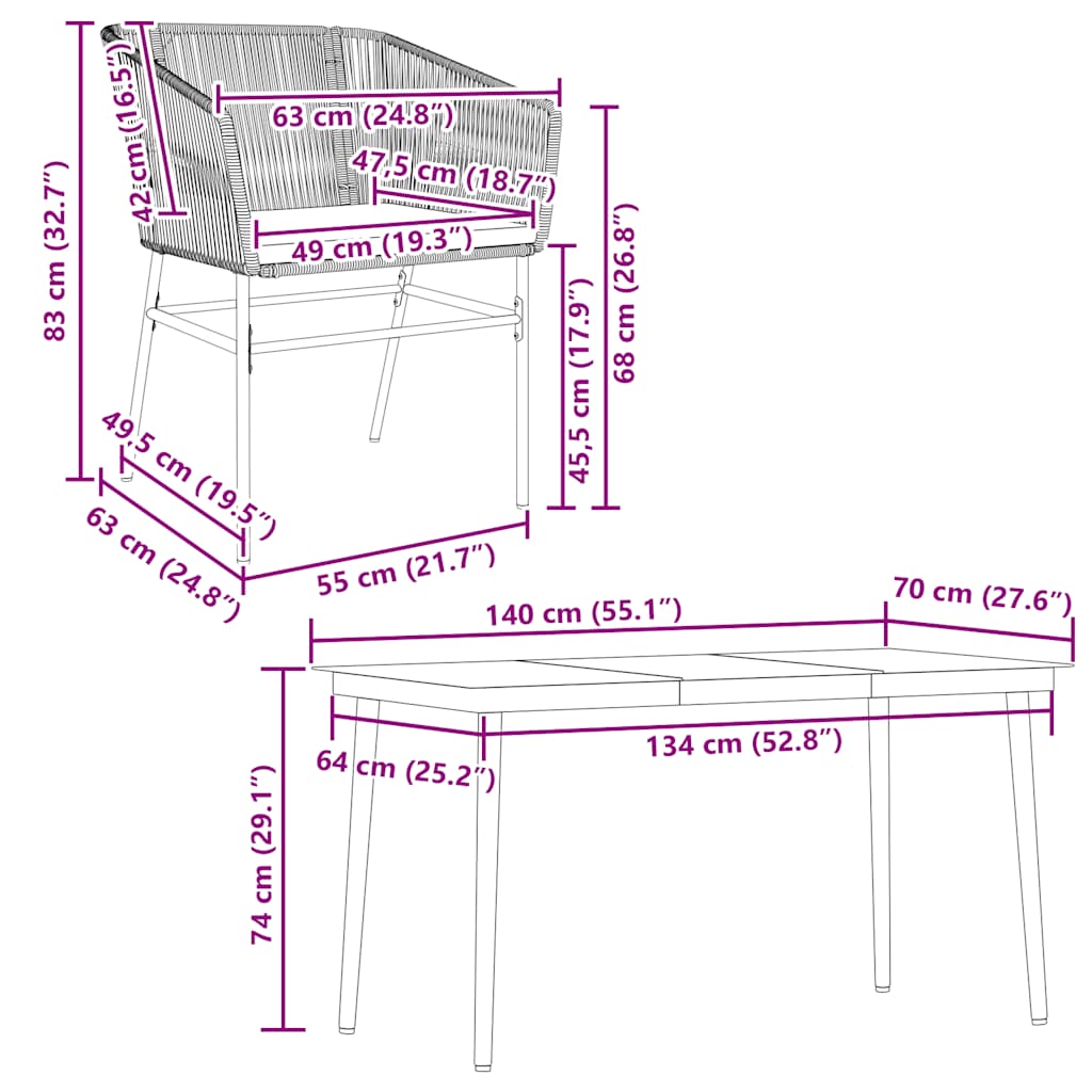 Set de sufragerie de grădină 5 piese neagră Sticlă Poly Rattan GartenMobel Dekor
