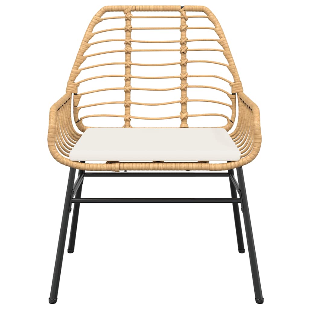 Set de sufragerie de grădină de 9 piese sticlă poliratan maro GartenMobel Dekor