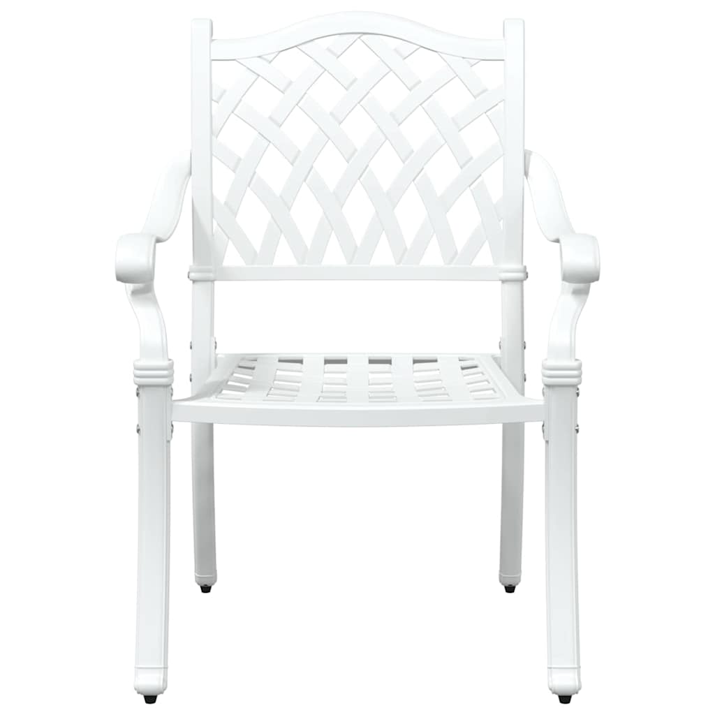 Set de masă pentru grădină 5 pcs Alb Aluminiu GartenMobel Dekor