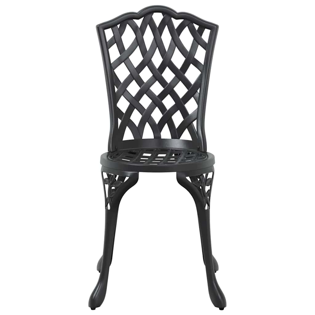 Set de masă pentru grădină 5 pcs Negru Aluminiu GartenMobel Dekor