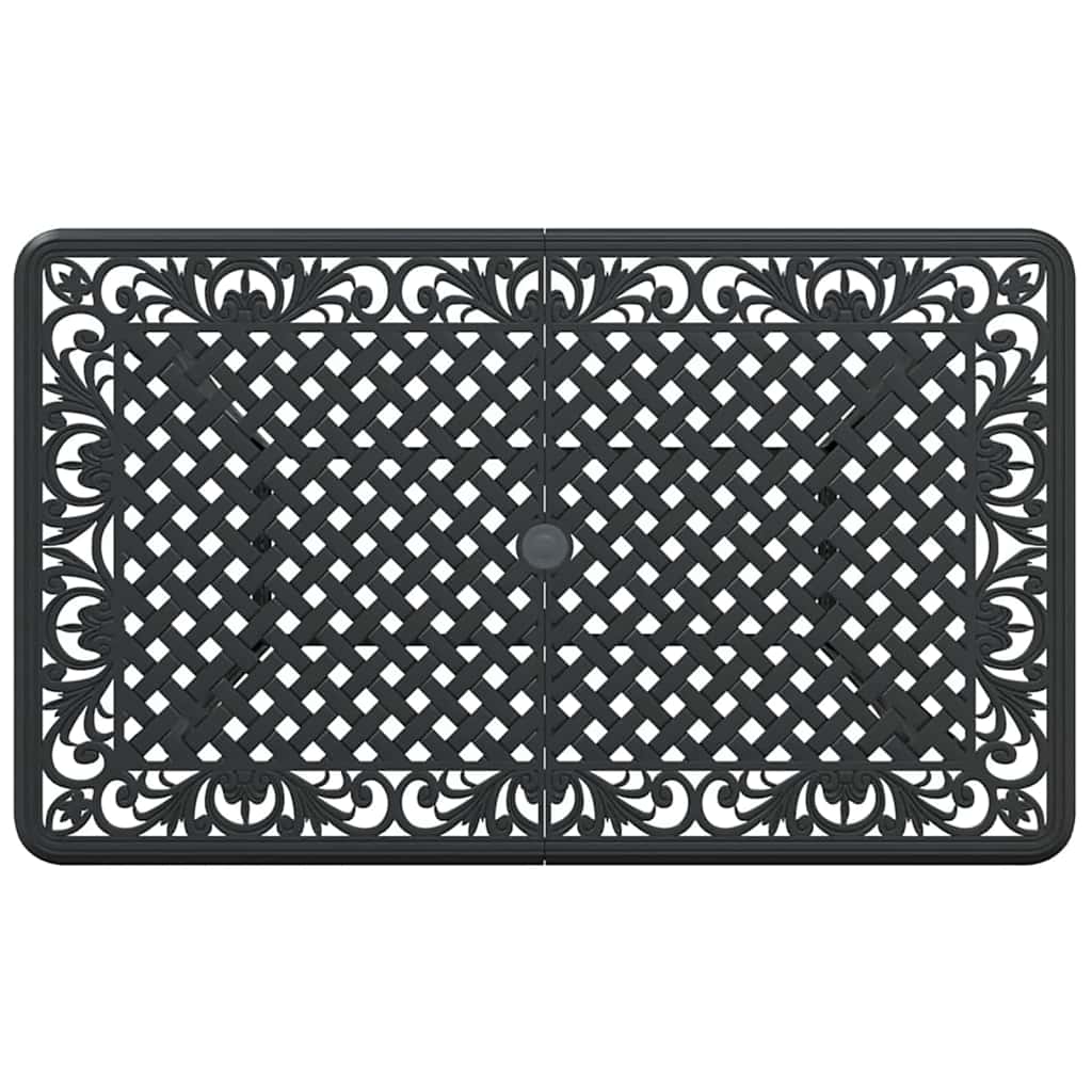 Set de masă pentru grădină 5 pcs Negru Aluminiu GartenMobel Dekor