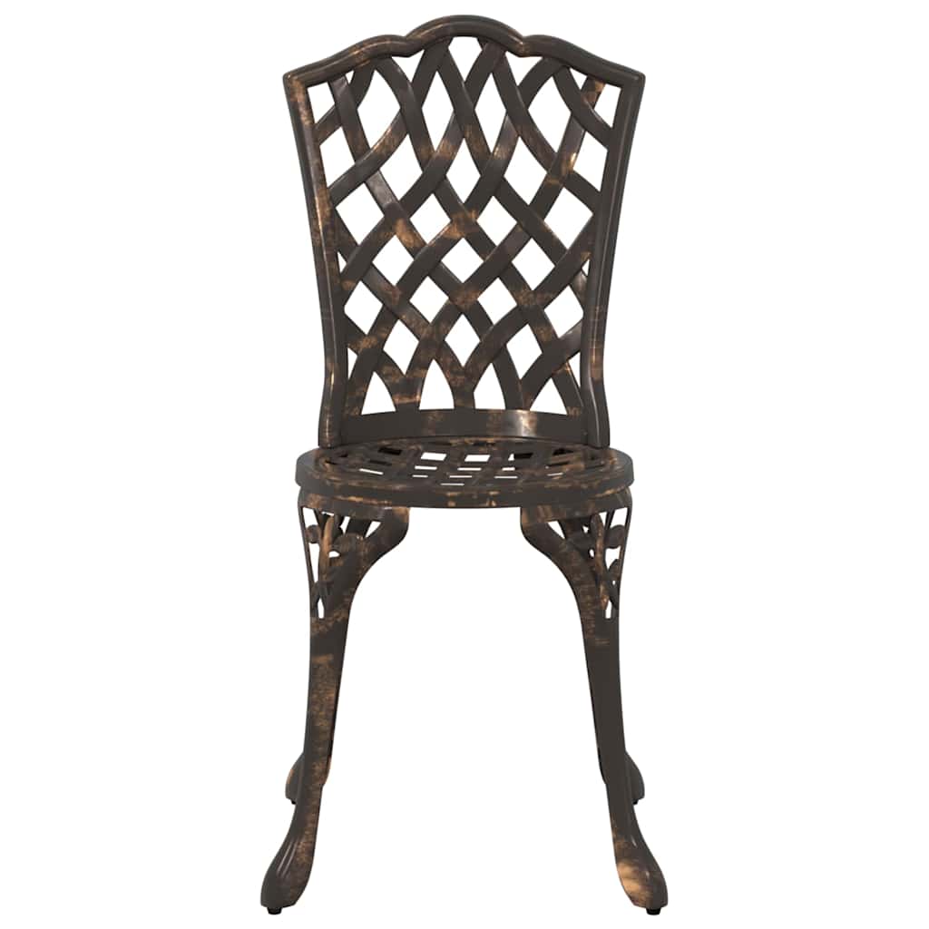 Set de masă pentru grădină 7 pcs Bronz Aluminiu GartenMobel Dekor