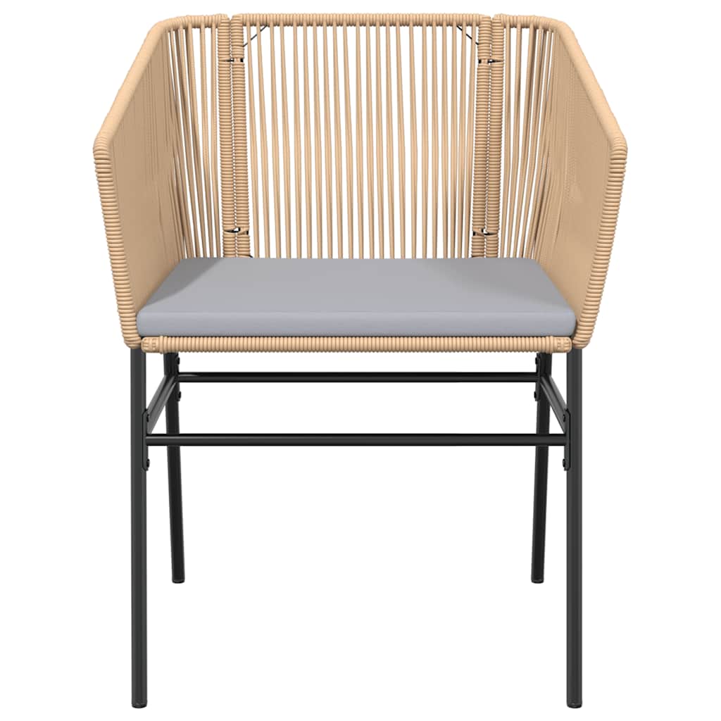 Set mobilier de grădină cu perne 3 piese maro sticlă polirattan GartenMobel Dekor