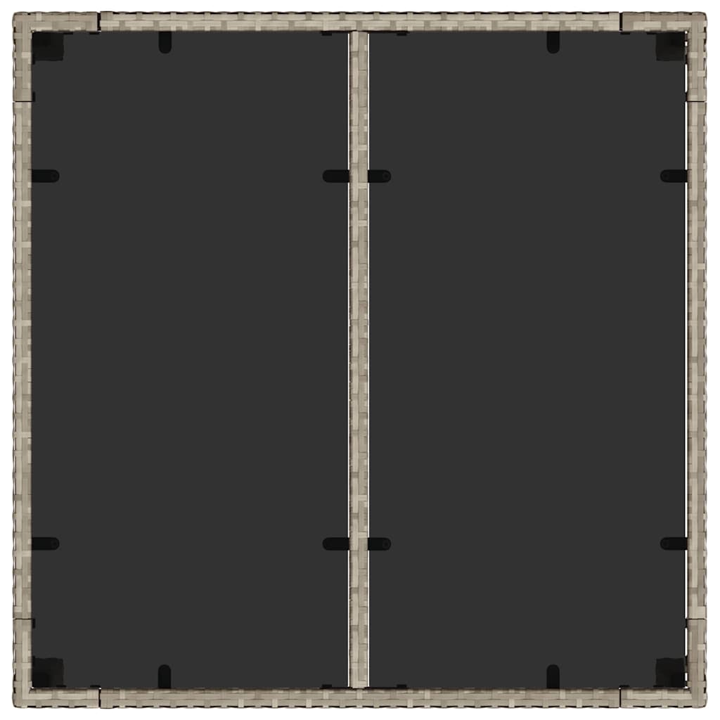 Set de masă pentru grădină 5 pcs Gri deschis poliratan GartenMobel Dekor