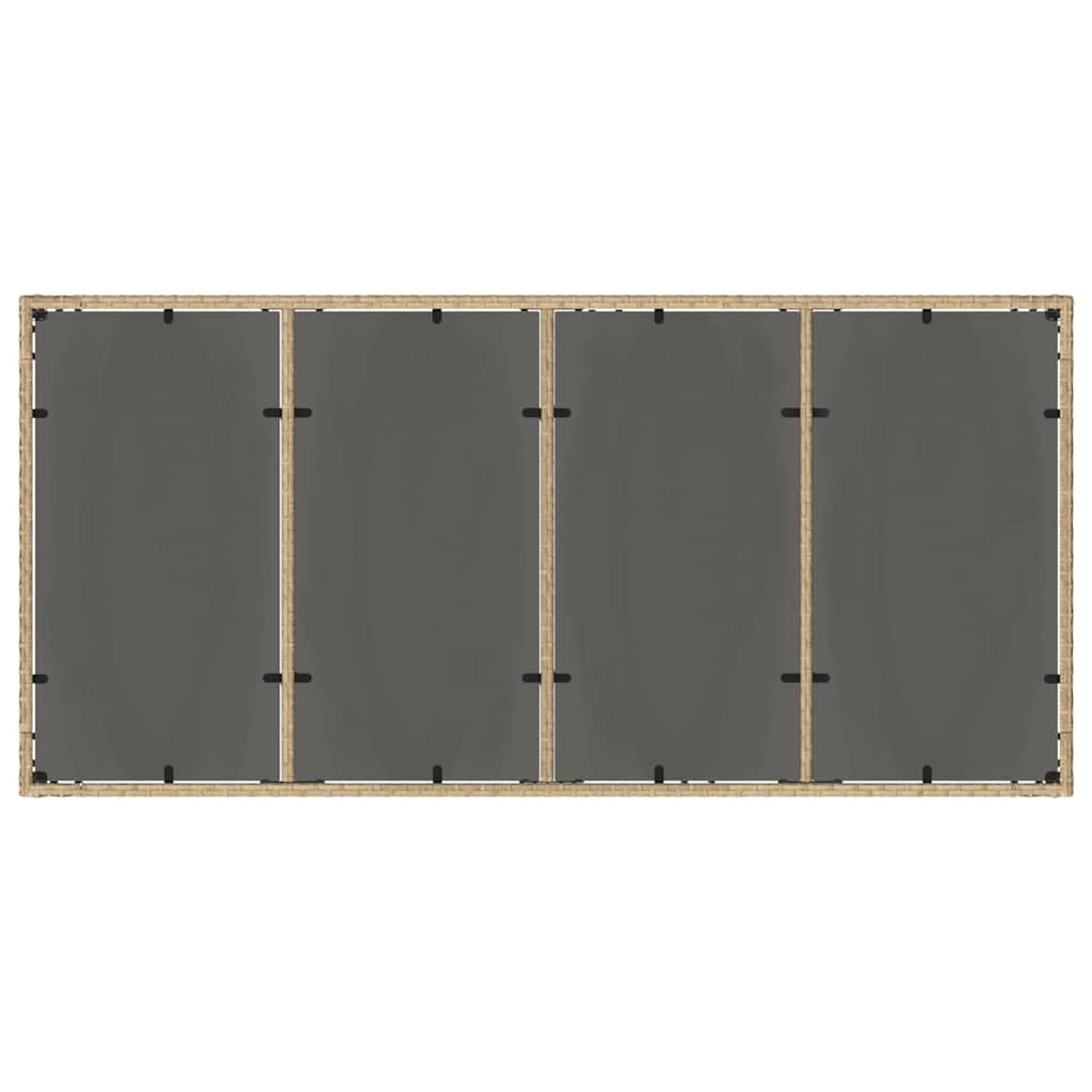 Set de masă pentru grădină 7 pcs Bej poliratan GartenMobel Dekor