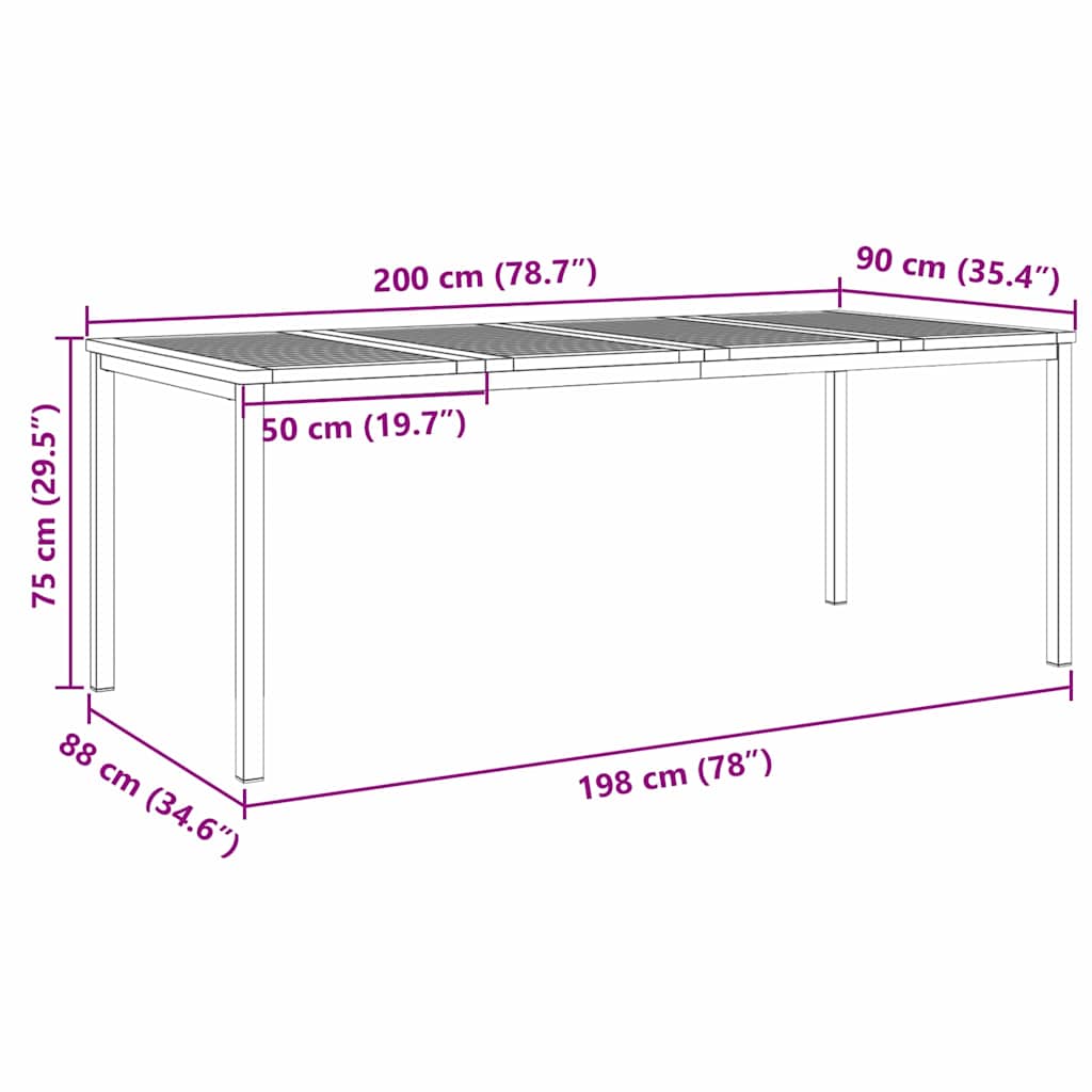Set de masă pentru grădină 9 pcs Maro Lemn Solid de Acacia GartenMobel Dekor