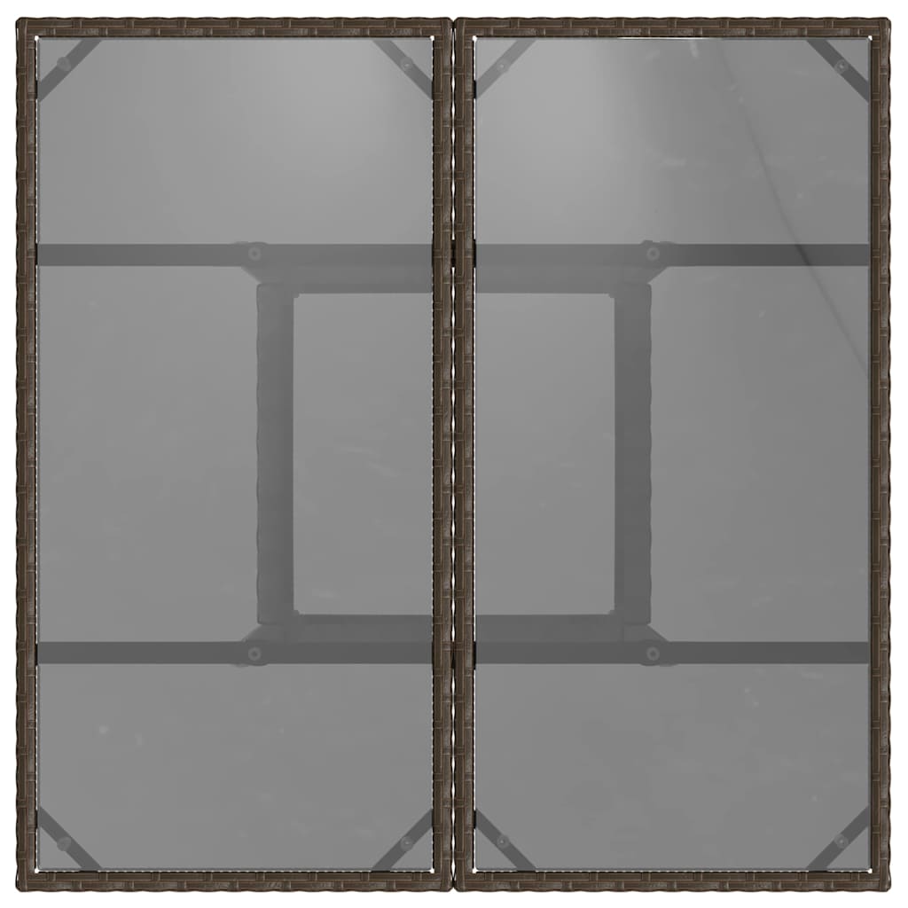 Set de masă pentru grădină 5 pcs Maro poliratan GartenMobel Dekor