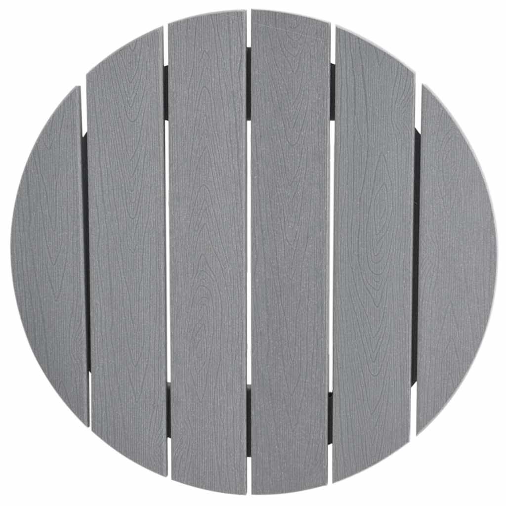 Set bar de grădină 3 pcs Gri deschis HDPE GartenMobel Dekor