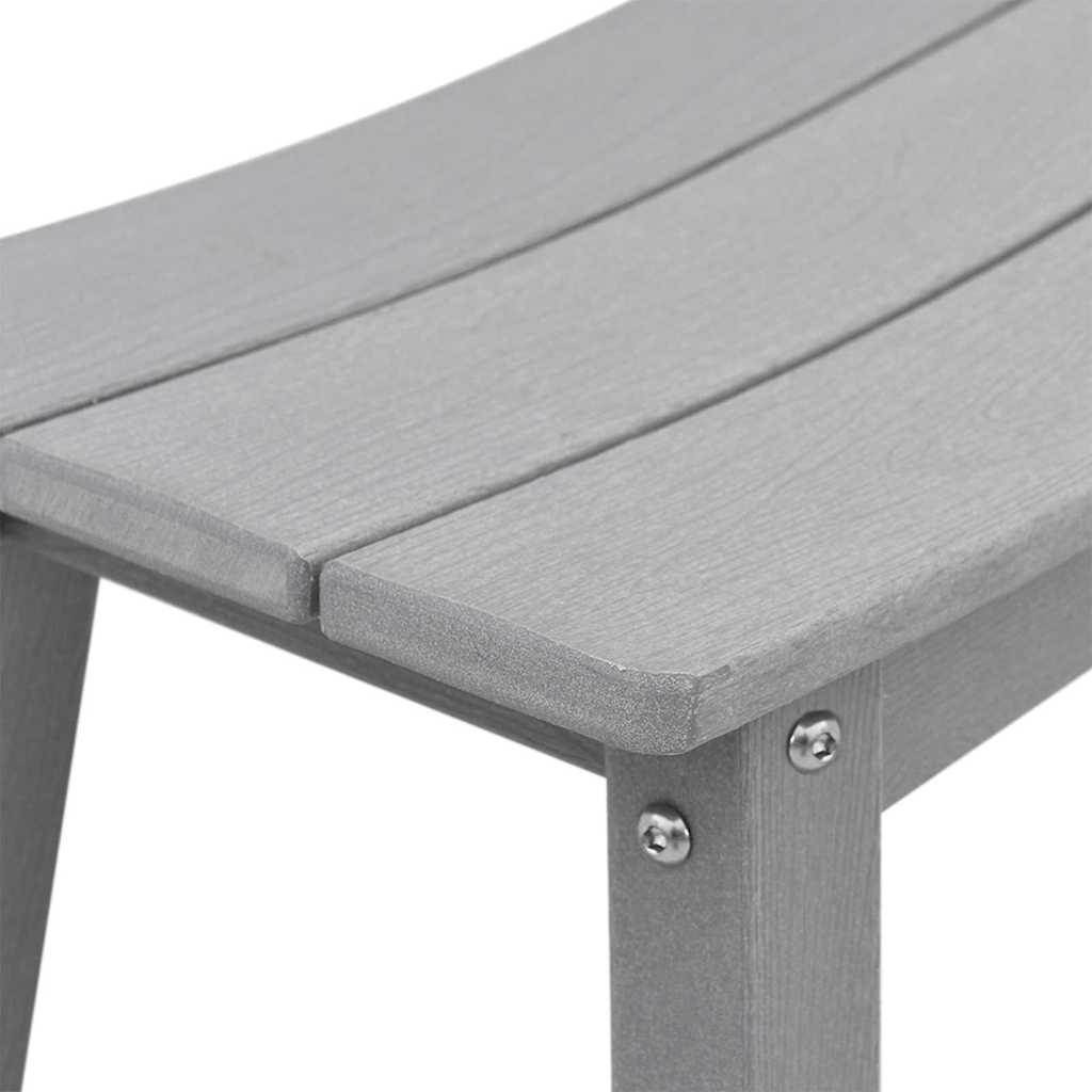 Set bar de grădină 3 pcs Gri deschis HDPE GartenMobel Dekor