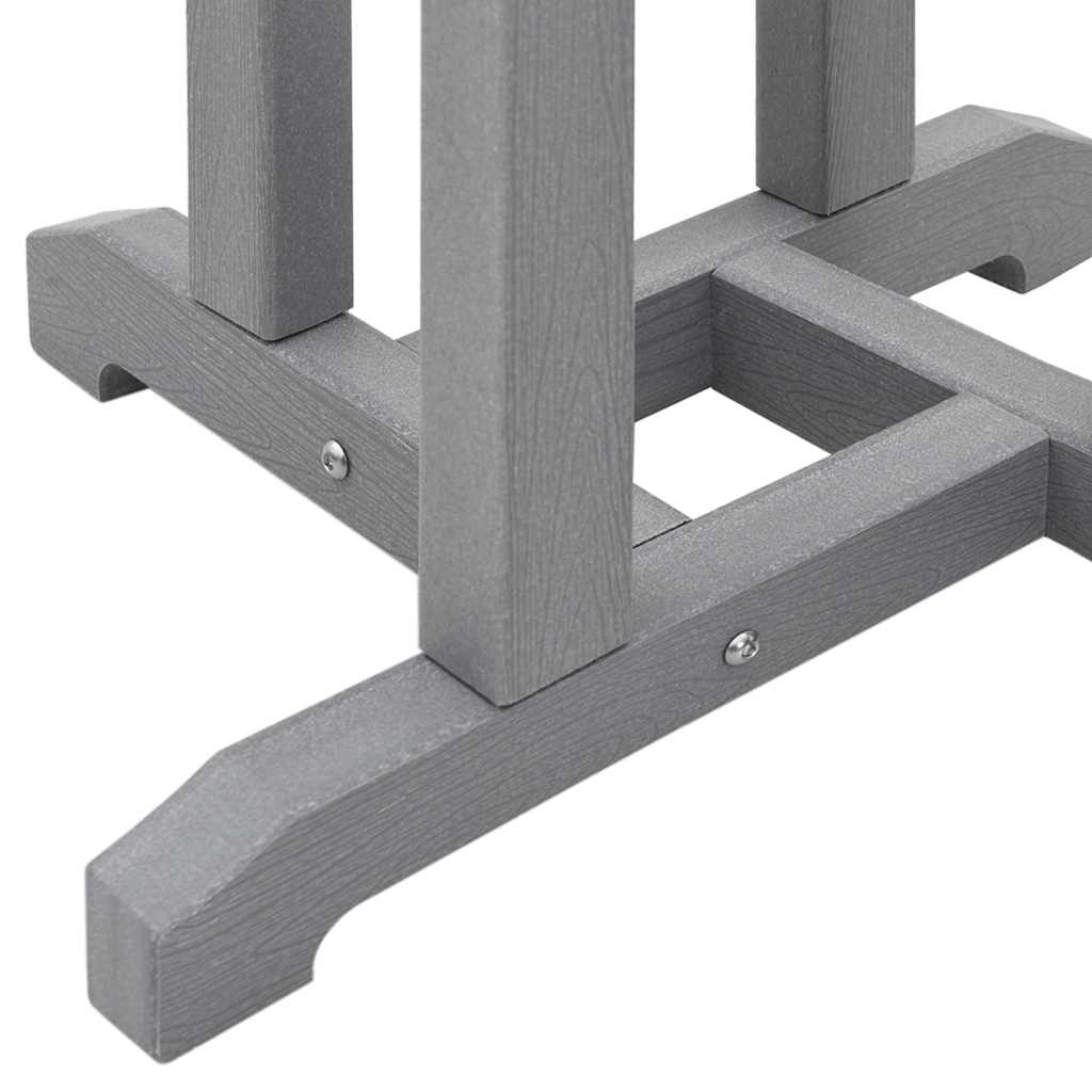 Set bar de grădină 3 pcs Gri deschis HDPE GartenMobel Dekor