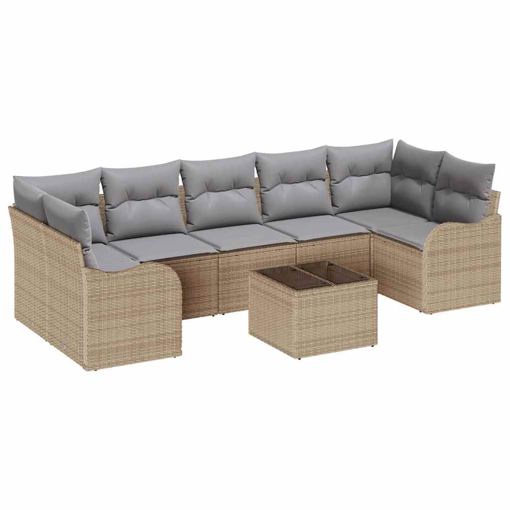 Set de canapele pentru grădină Bej 55 x 55 x 37 cm poliratan GartenMobel Dekor