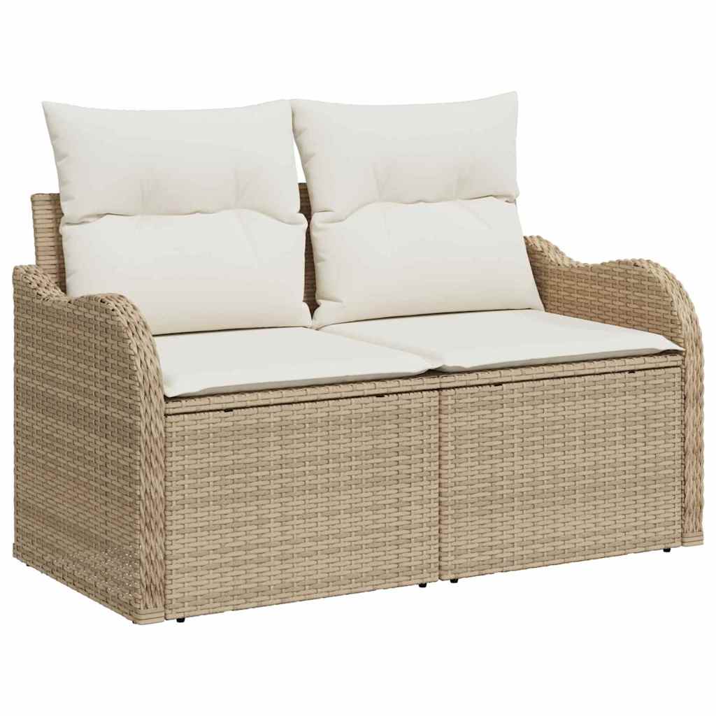 Set de canapele pentru grădină Bej 55 x 55 x 37 cm poliratan GartenMobel Dekor