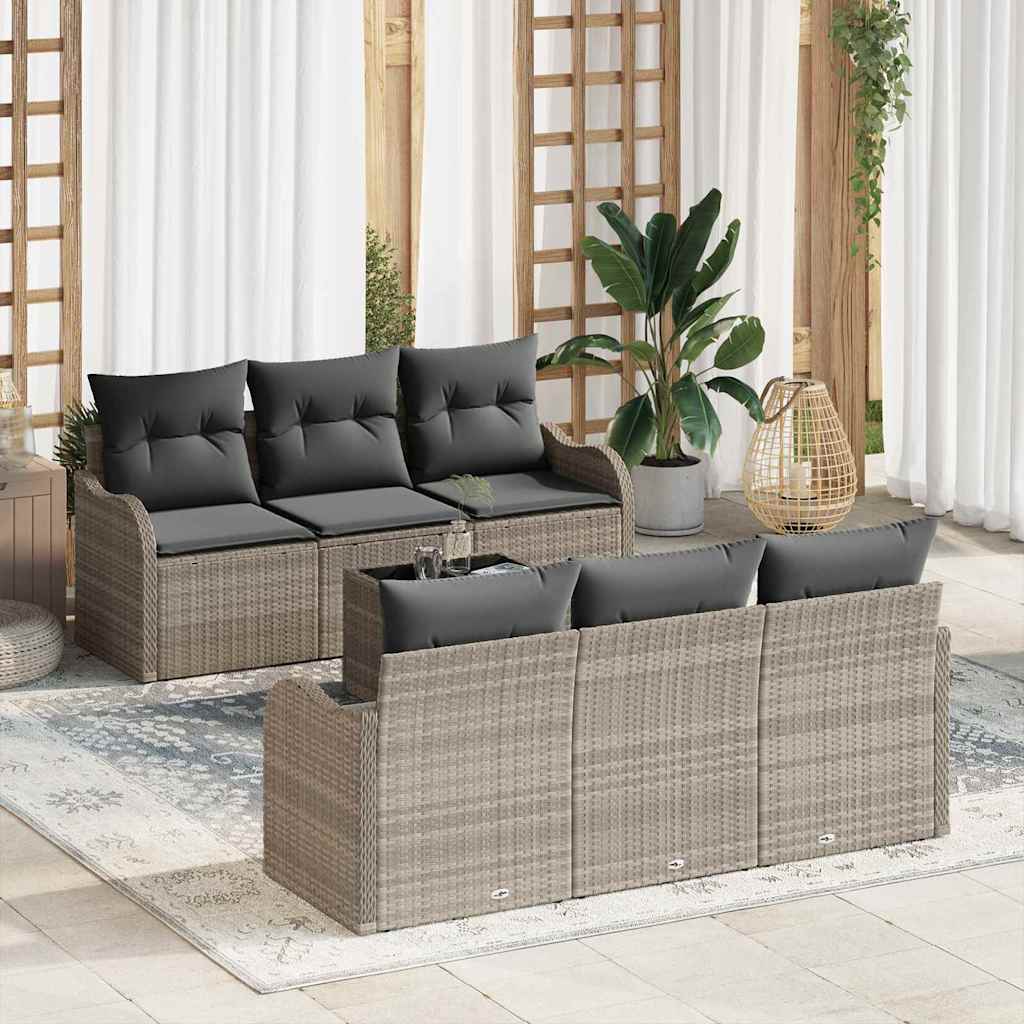Set de canapele pentru grădină Gri deschis 55 x 55 x 37 cm GartenMobel Dekor