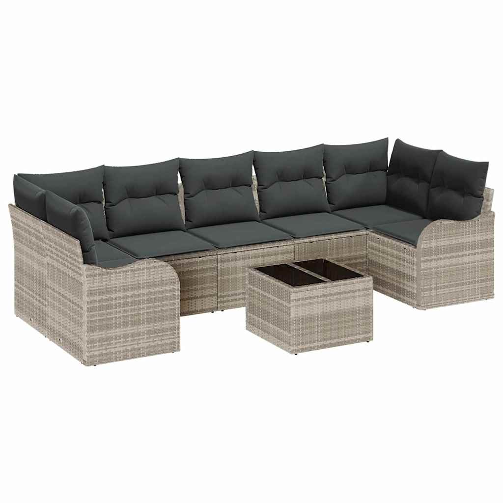 Set de canapele pentru grădină Gri deschis 55 x 55 x 37 cm GartenMobel Dekor