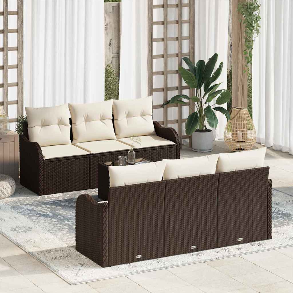 Set de canapele pentru grădină Maro 55 x 55 x 37 cm poliratan GartenMobel Dekor