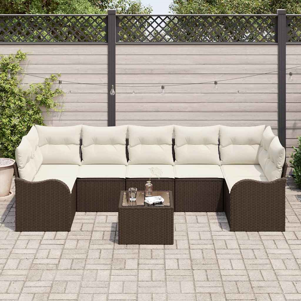 Set de canapele pentru grădină Maro 55 x 55 x 37 cm poliratan GartenMobel Dekor