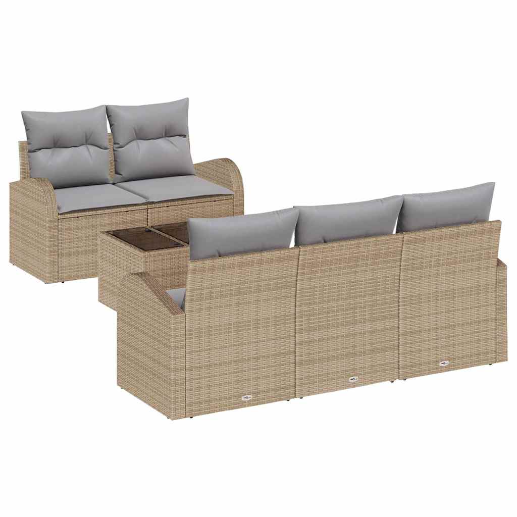 Set de canapele pentru grădină Bej 55 x 55 x 37 cm poliratan GartenMobel Dekor