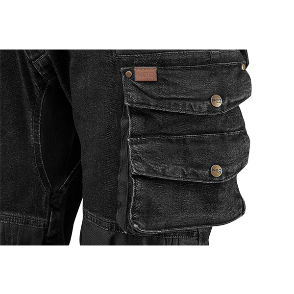 Pantaloni DENIM negri Neo Tools 81-236 HardWork ToolsRange