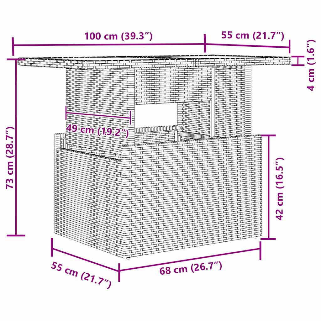 Set de canapele pentru grădină cu pernă 6 pcs Bej poliratan GartenMobel Dekor