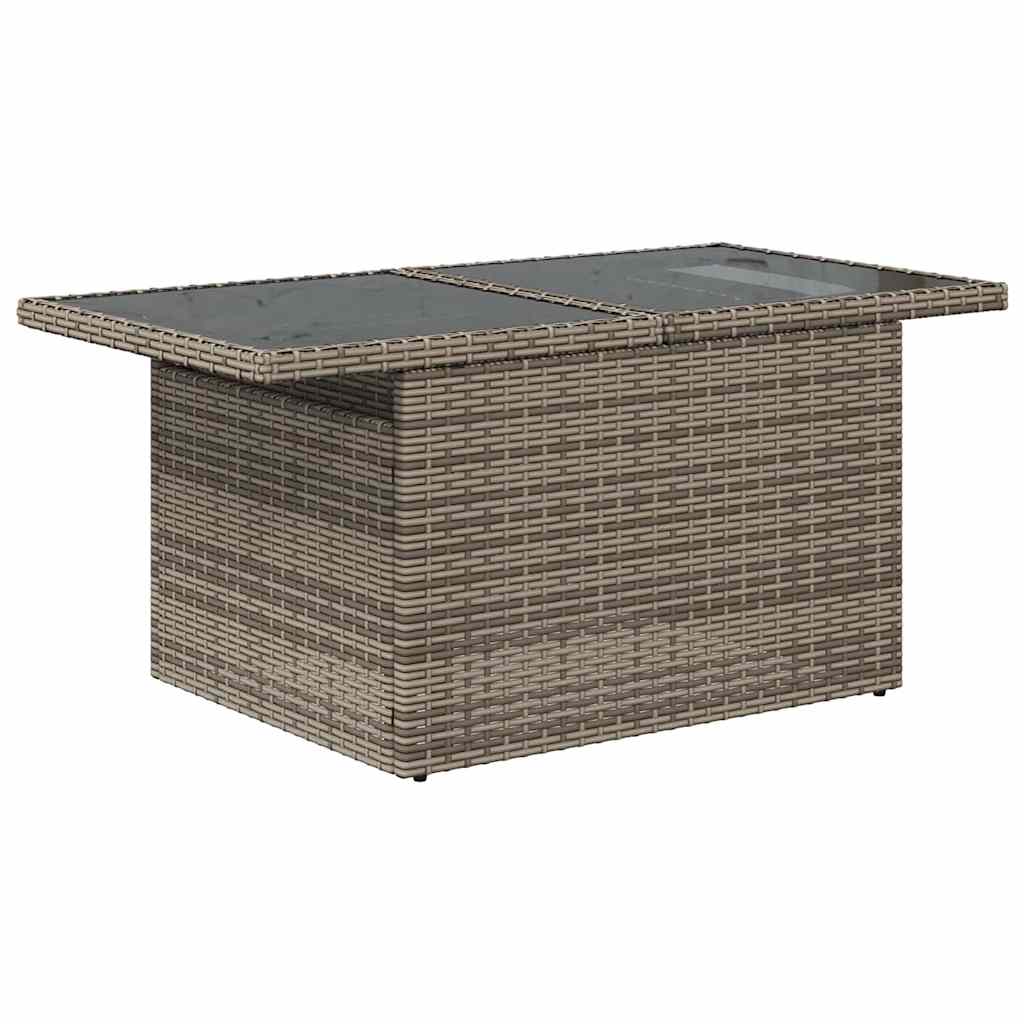 Set de canapele pentru grădină cu pernă 7 pcs Gri Rattan poli GartenMobel Dekor