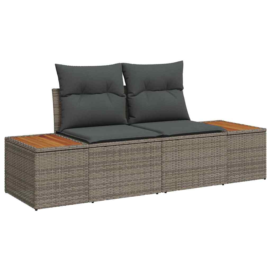 Set de masă pentru grădină cu pernă 5 pcs Gri și Brown GartenMobel Dekor