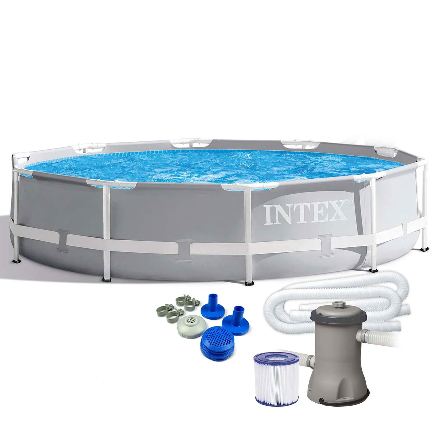 Piscina supraterana Intex Prism Frame 305x76 cm, 4500 l, cu pompa