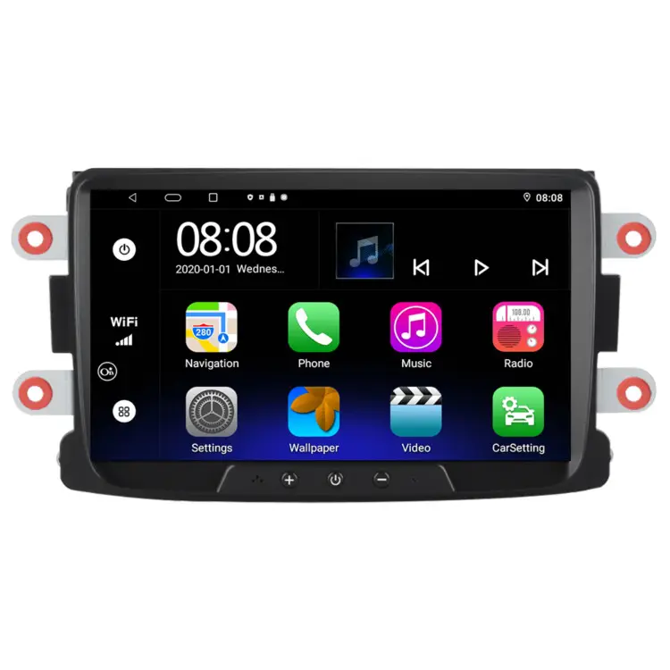 Navigatie Dedicata Dacia, Android, 8Inch, 2Gb Ram, 32Gb stocare, Bluetooth, WiFi, Waze, Canbus