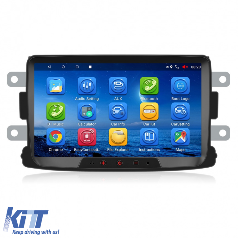 Navigatie Dedicata Renault, Android, 8Inch, 2Gb Ram, 32Gb stocare, Bluetooth, WiFi, Waze, Canbus
