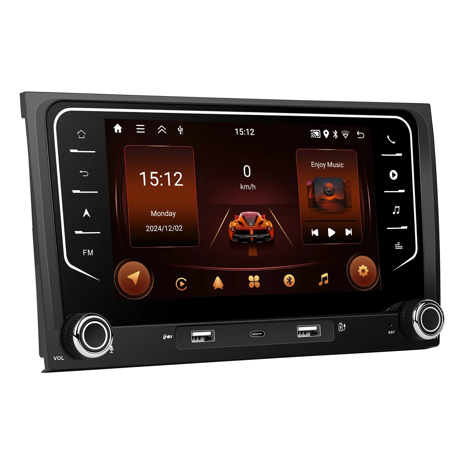 Navigatie Dedicata Audi A4 B6 B7 (2001 - 2008), 7Inch, 2Gb Ram, 64Gb Stocare, Carplay