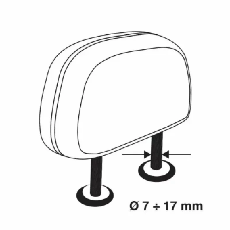 GRG-9 Compact grilaj telescopic bariera pentru caini 4 sectiuni fixare la tetiere - 1400x550 mm