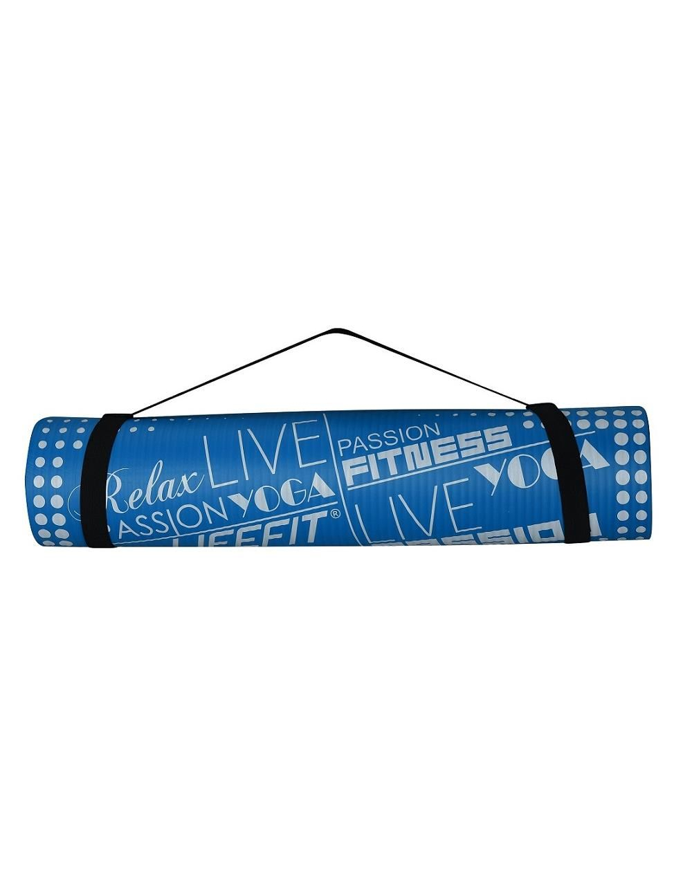 Covoraș yoga profesional albastru 100x60x1 cm, anti-alunecare