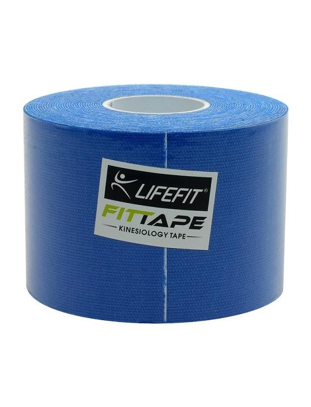 Bandă Kinesio elastică 5 cm x 5 m, albastru, pentru suport muscular