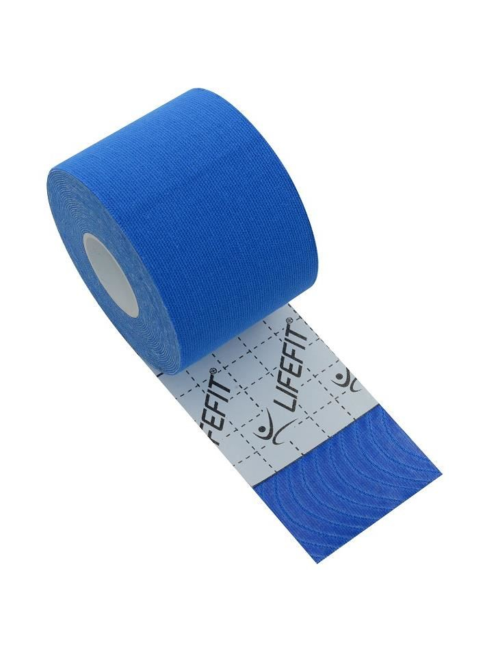 Bandă Kinesio elastică 5 cm x 5 m, albastru, pentru suport muscular