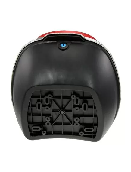Portbagaj pentru scuter Raceway alb/negru camuflaj cu incuietoare
