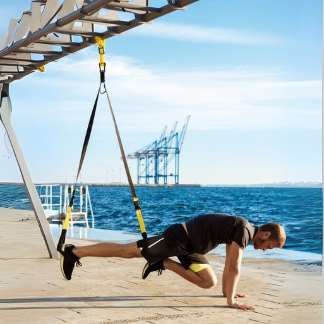 Sistem TRX Bodytrainer Home ajustabil pentru antrenament, 150 kg