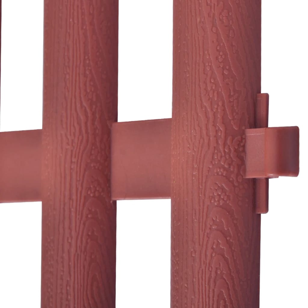 Pachet 17 buc Bordura Gardulet Decorativ Plastic 10m pentru Gazon sau Flori, Dimensiuni 1000x32cm, Imitatie Lemn Maro