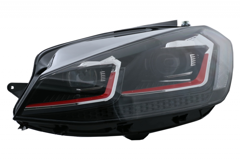 Faruri LED VW Golf 7.5 VII (2017+) GTI Look cu Semnal Dinamic Performance AutoTuning
