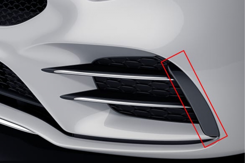 Ornamente bara fata flapsuri MERCEDES A Class W177 V177 (04.2018-) A 35 Design Negre Performance AutoTuning