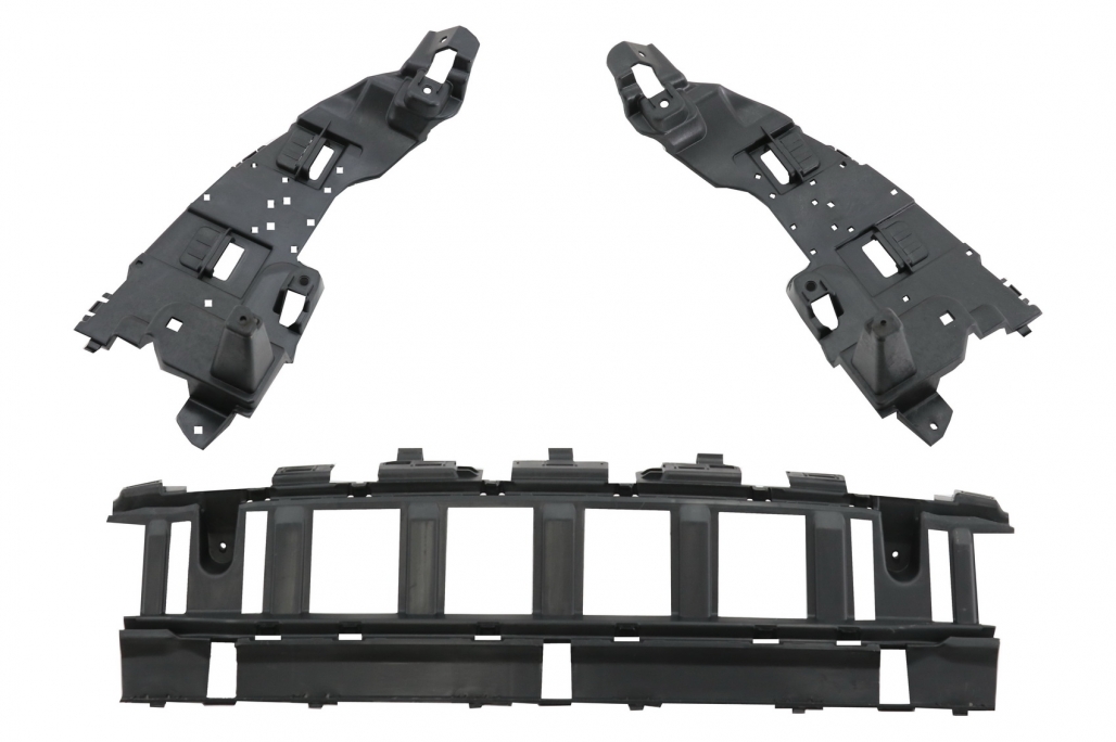 Difuzor Bara Spate cu Ornamente tobe Negre Mercedes C-Class W205 S205 (2014-2020) C63 Design doar pentru Sport Package Performance AutoTuning