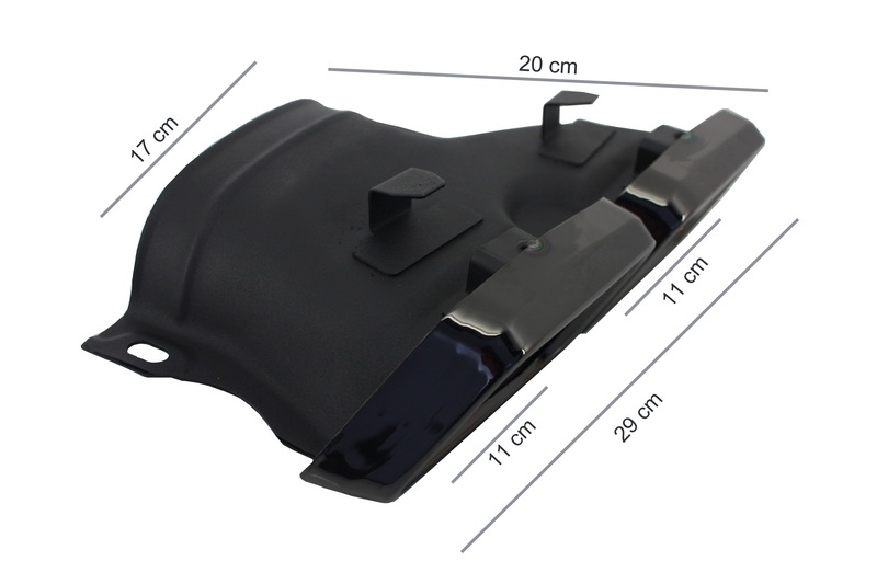 Difuzor Bara Spate cu Ornamente tobe Negre Mercedes C-Class W205 S205 (2014-2020) C63 Design doar pentru Sport Package Performance AutoTuning