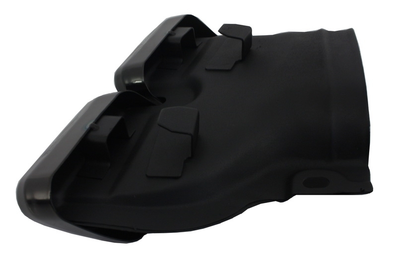 Difuzor Bara Spate cu Ornamente tobe Negre Mercedes C-Class W205 S205 (2014-2020) C63 Design doar pentru Sport Package Performance AutoTuning